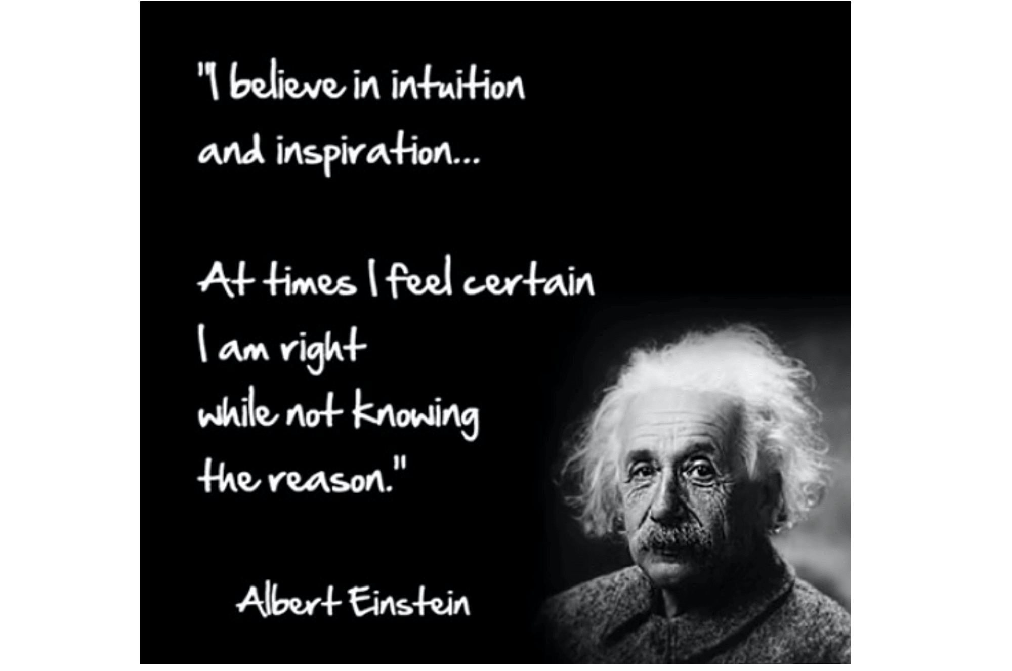 intuitive design Albert Einstein